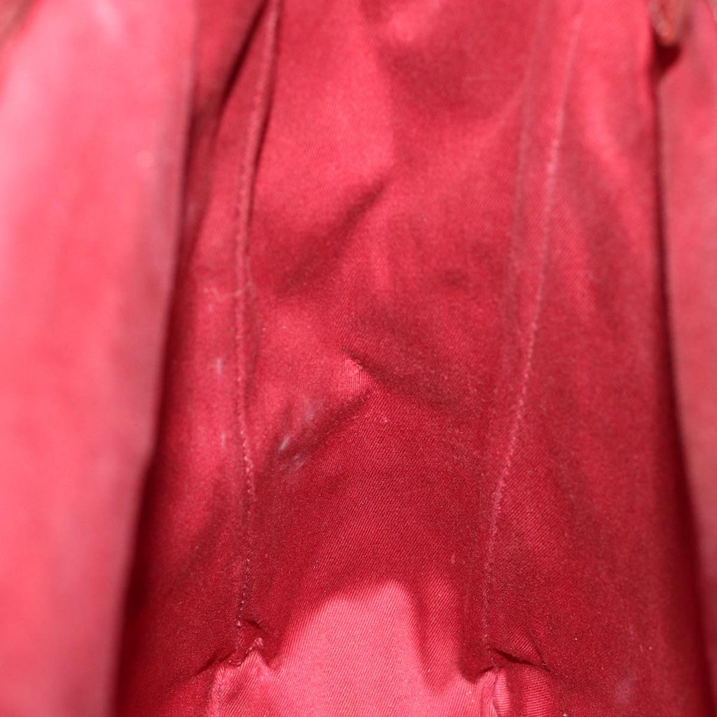 GUCCI GG Canvas Bamboo Tote Bag Red 72414