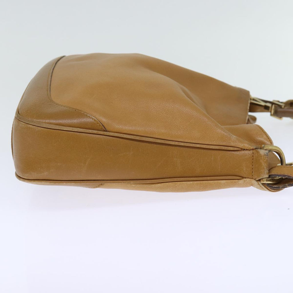 GUCCI Bamboo Shoulder Bag Leather 2way Brown 72419