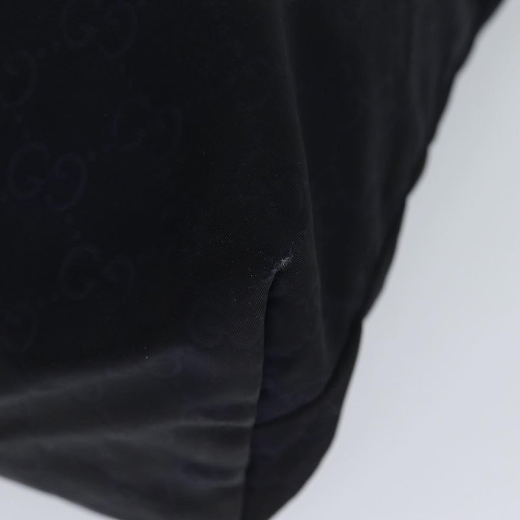 GUCCI GG Canvas Tote Bag Nylon Navy 72423