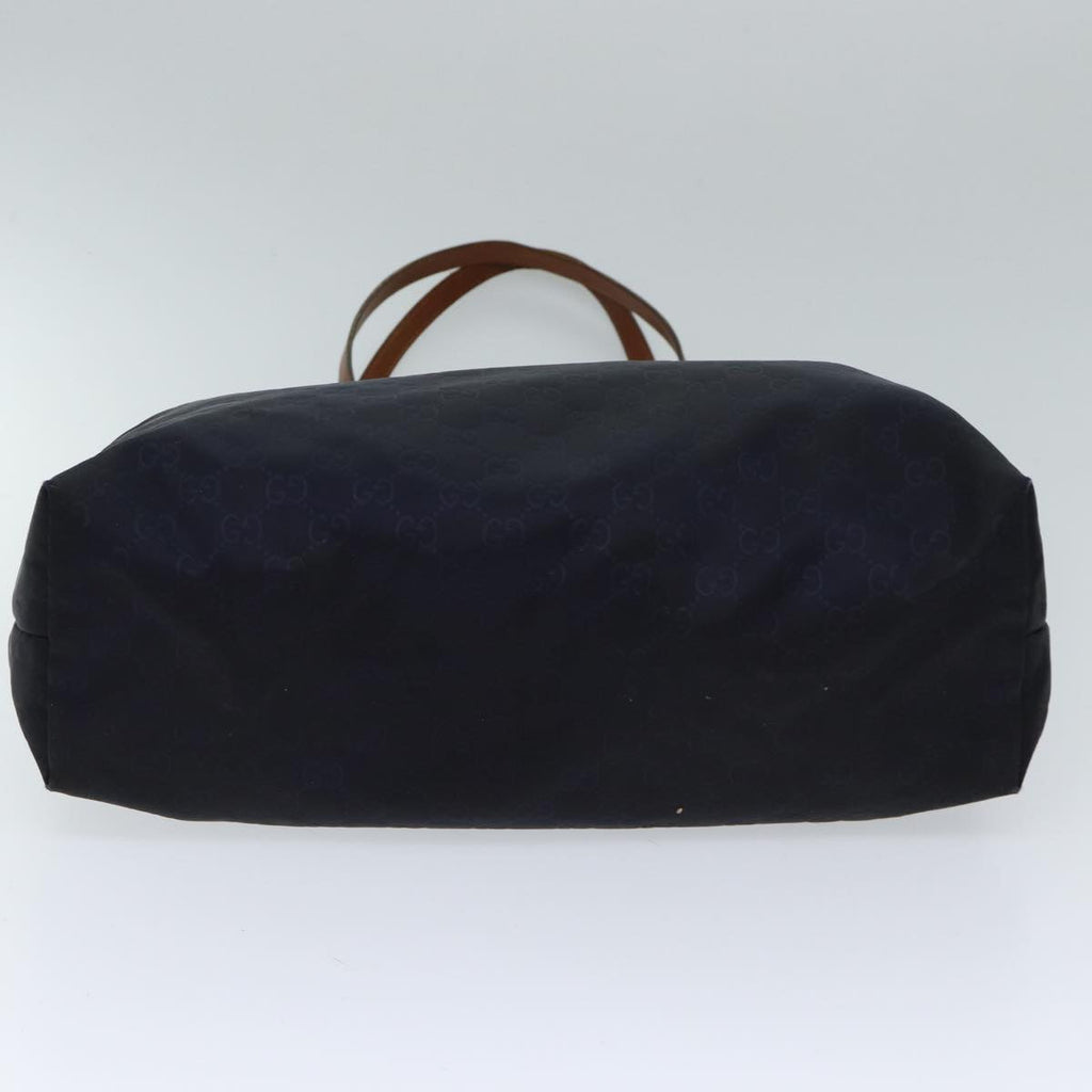 GUCCI GG Canvas Tote Bag Nylon Navy 72423