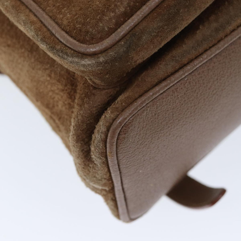 GUCCI Bamboo Backpack Suede Brown 003 2058 0016 72436