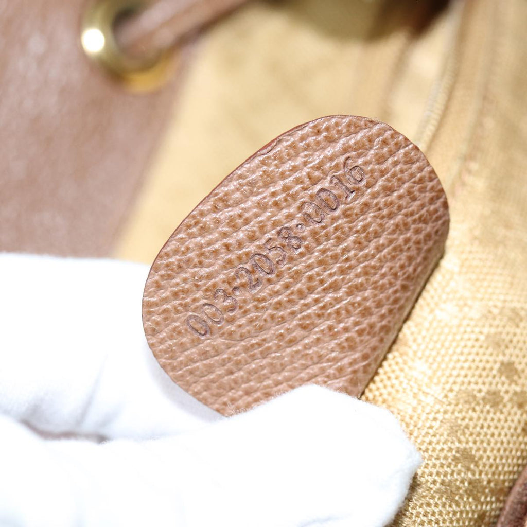 GUCCI Bamboo Backpack Suede Brown 003 2058 0016 72436
