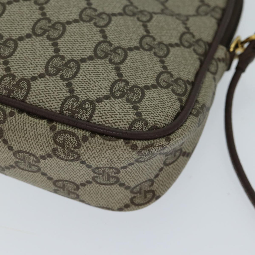 GUCCI GG Supreme Shoulder Bag PVC Beige 97 02 068 72481
