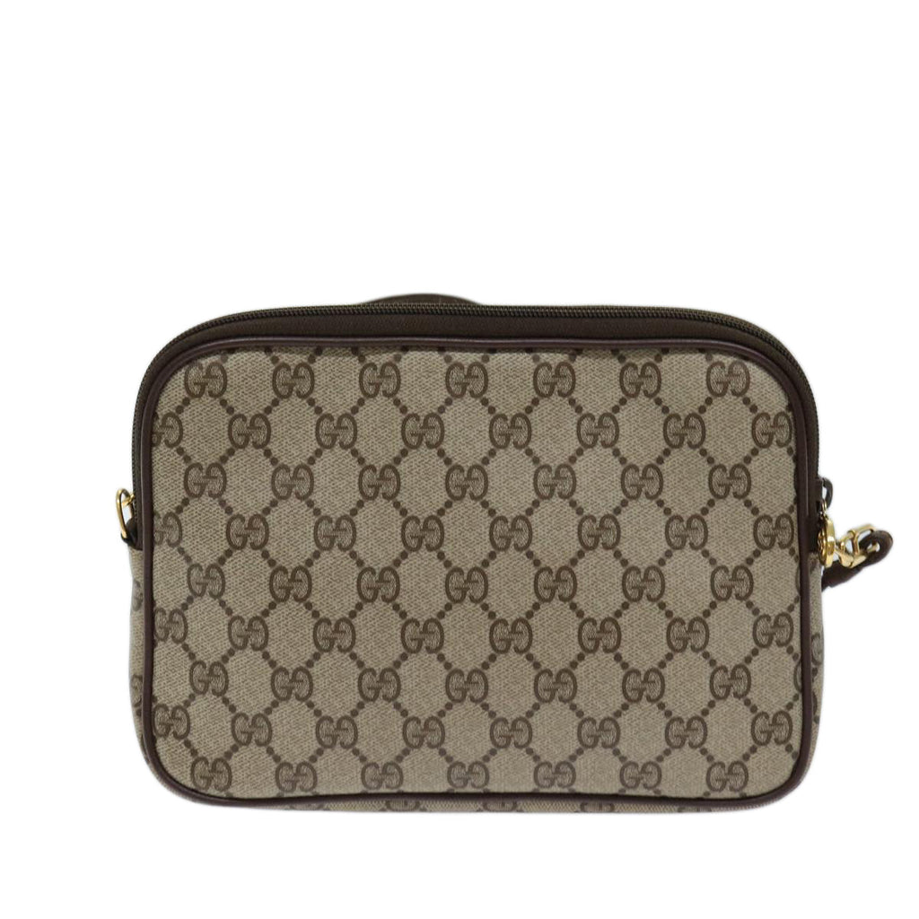 GUCCI GG Supreme Shoulder Bag PVC Beige 97 02 068 72481