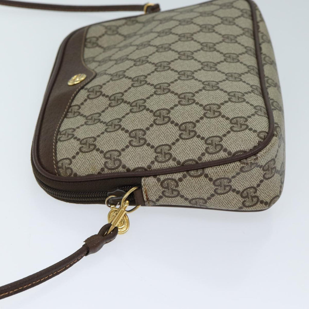 GUCCI GG Supreme Shoulder Bag PVC Beige 97 02 068 72481