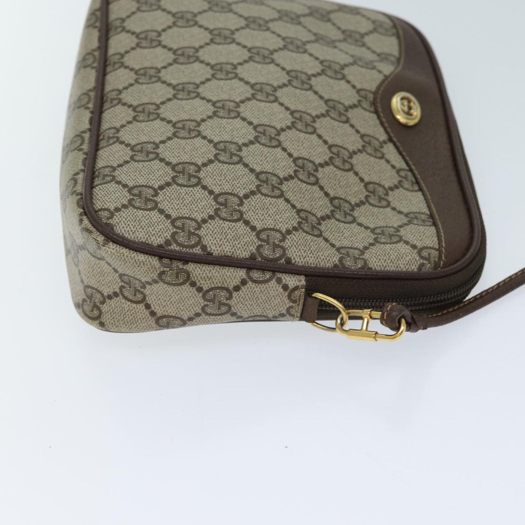 GUCCI GG Supreme Shoulder Bag PVC Beige 97 02 068 72481