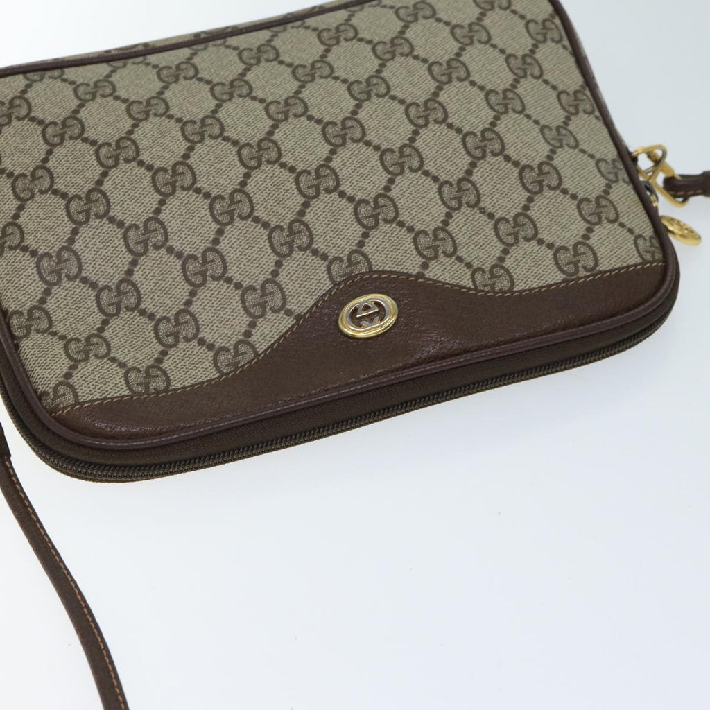 GUCCI GG Supreme Shoulder Bag PVC Beige 97 02 068 72481