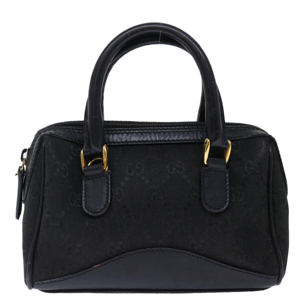 GUCCI GG Canvas Mini Hand Bag Black 72488