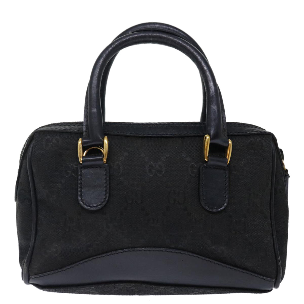 GUCCI GG Canvas Mini Hand Bag Black 72488