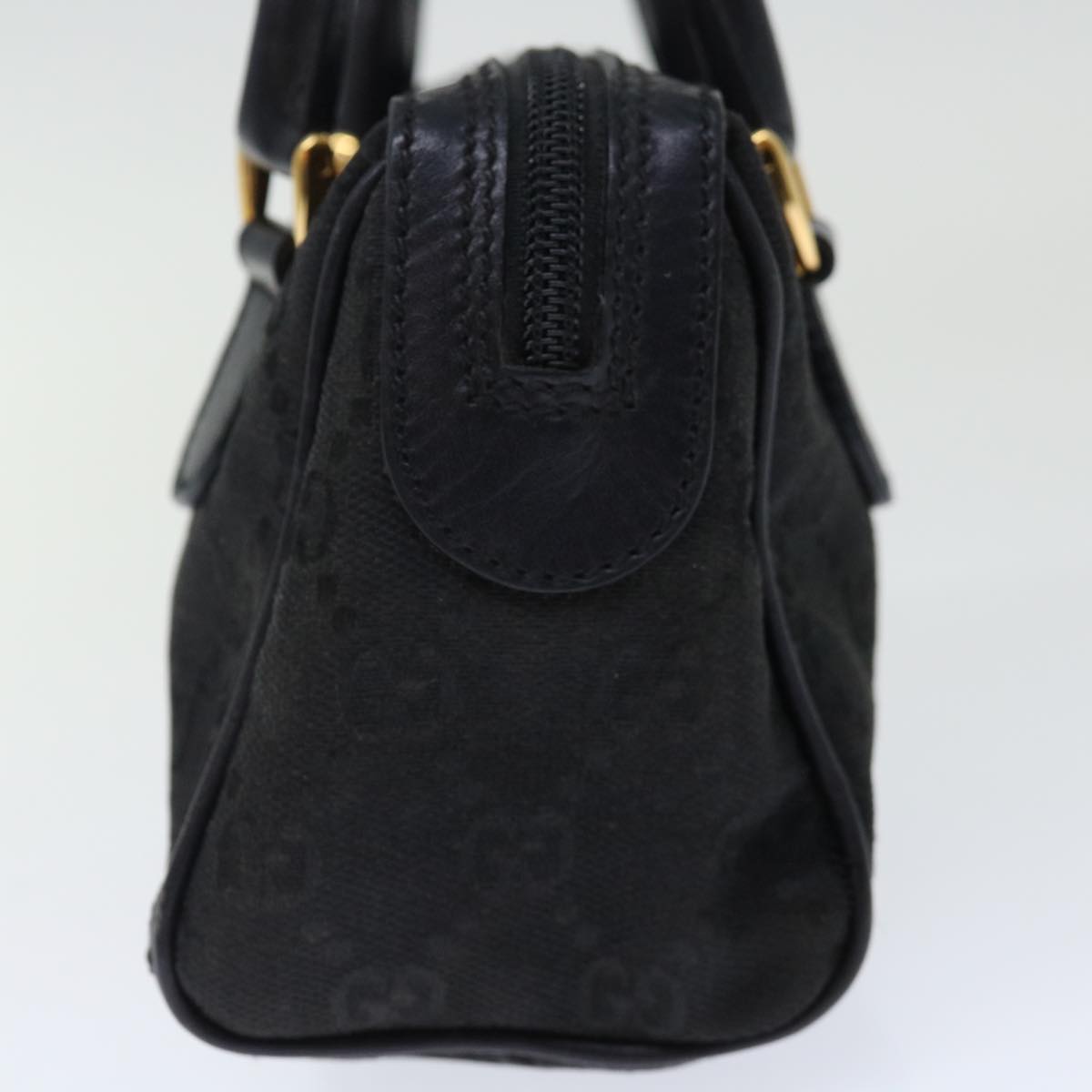 GUCCI GG Canvas Mini Hand Bag Black 72488