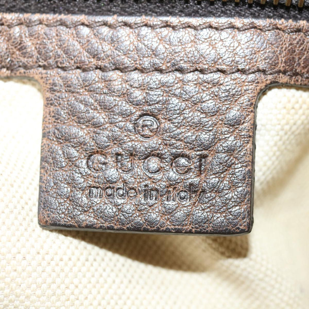 GUCCI GG Canvas Bamboo Hand Bag Beige 339002 72514