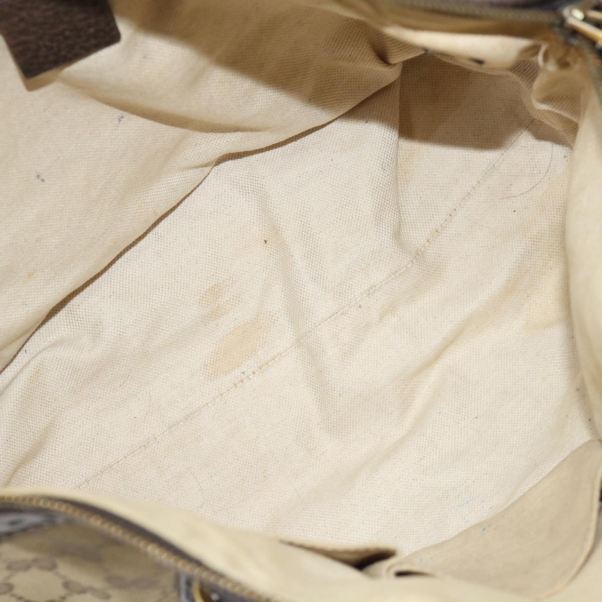 GUCCI GG Canvas Bamboo Hand Bag Beige 339002 72514