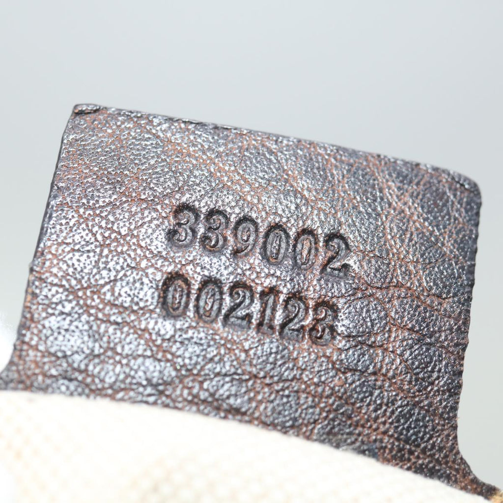 GUCCI GG Canvas Bamboo Hand Bag Beige 339002 72514