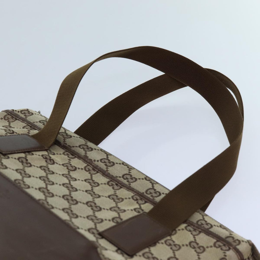 GUCCI GG Canvas Tote Bag Beige Brown 72517