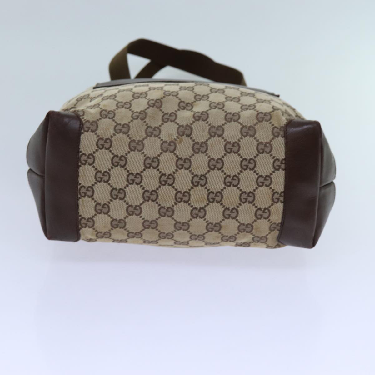 GUCCI GG Canvas Tote Bag Beige Brown 72517