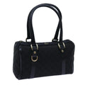 GUCCI GG Canvas Shoulder Bag Black 72519