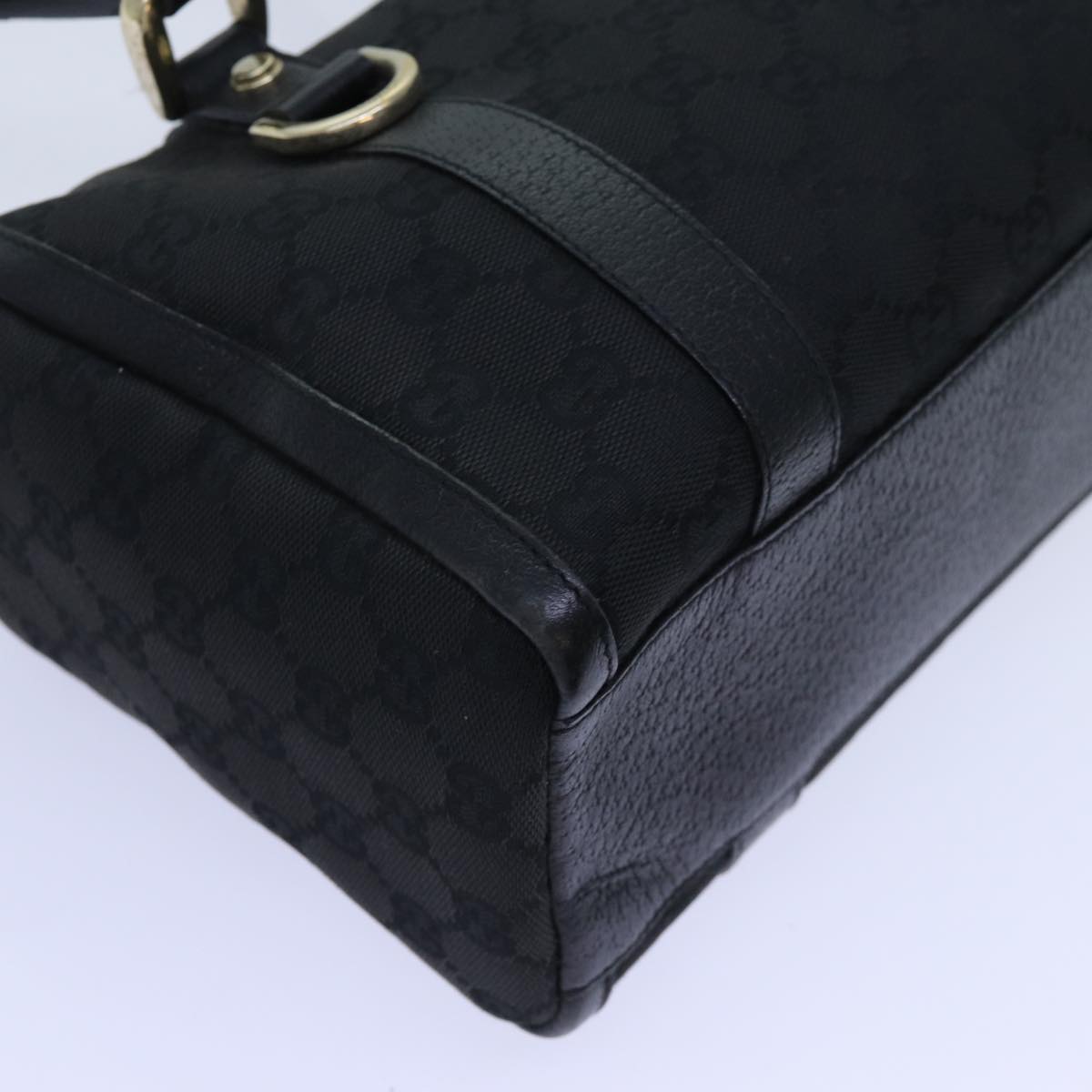 GUCCI GG Canvas Shoulder Bag Black 72519