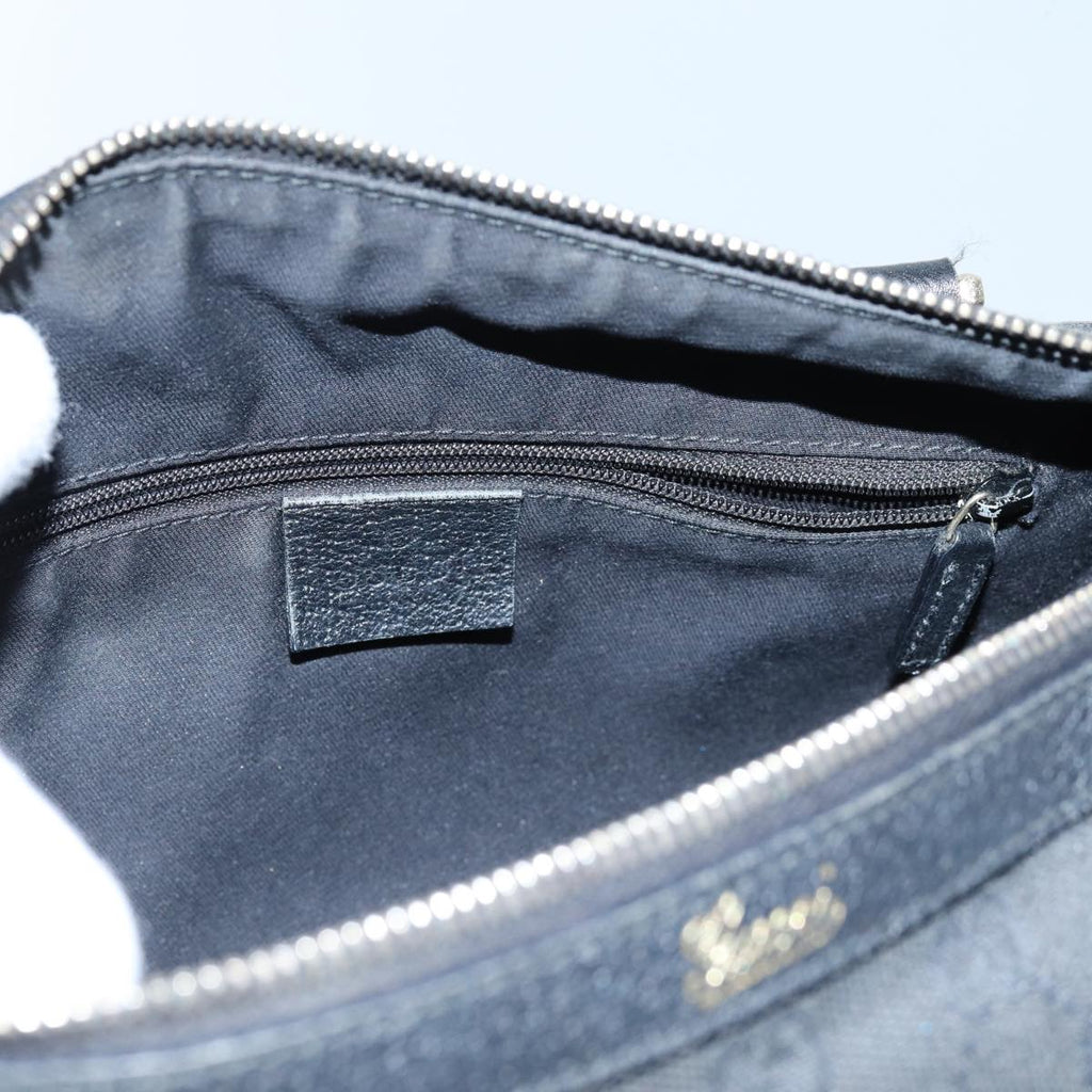 GUCCI GG Canvas Shoulder Bag Black 72519