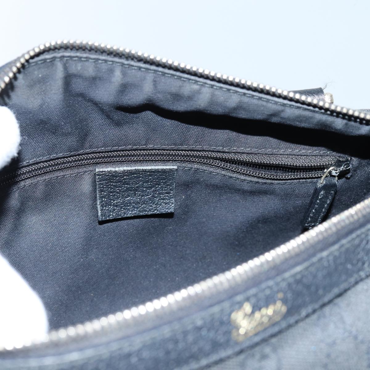 GUCCI GG Canvas Shoulder Bag Black 72519