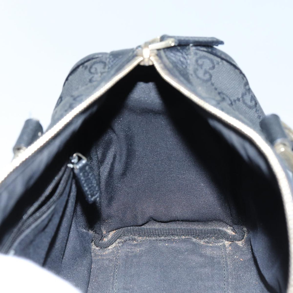 GUCCI GG Canvas Shoulder Bag Black 72519