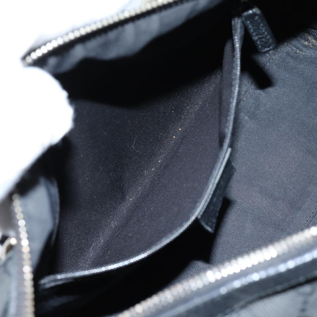 GUCCI GG Canvas Shoulder Bag Black 72519