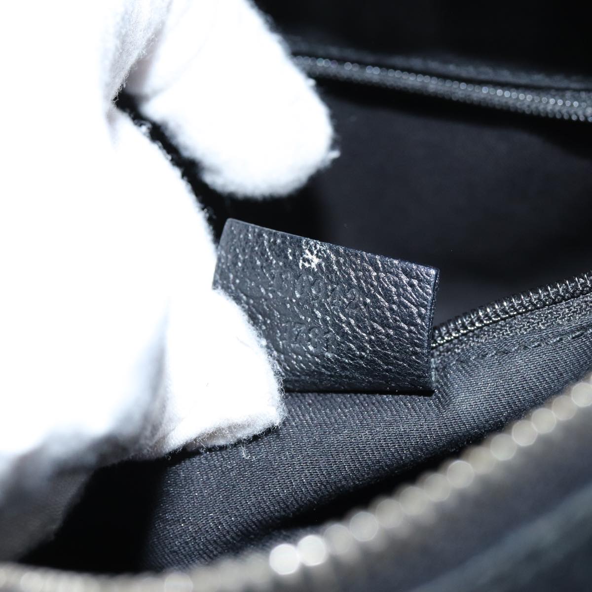GUCCI GG Canvas Shoulder Bag Black 72519