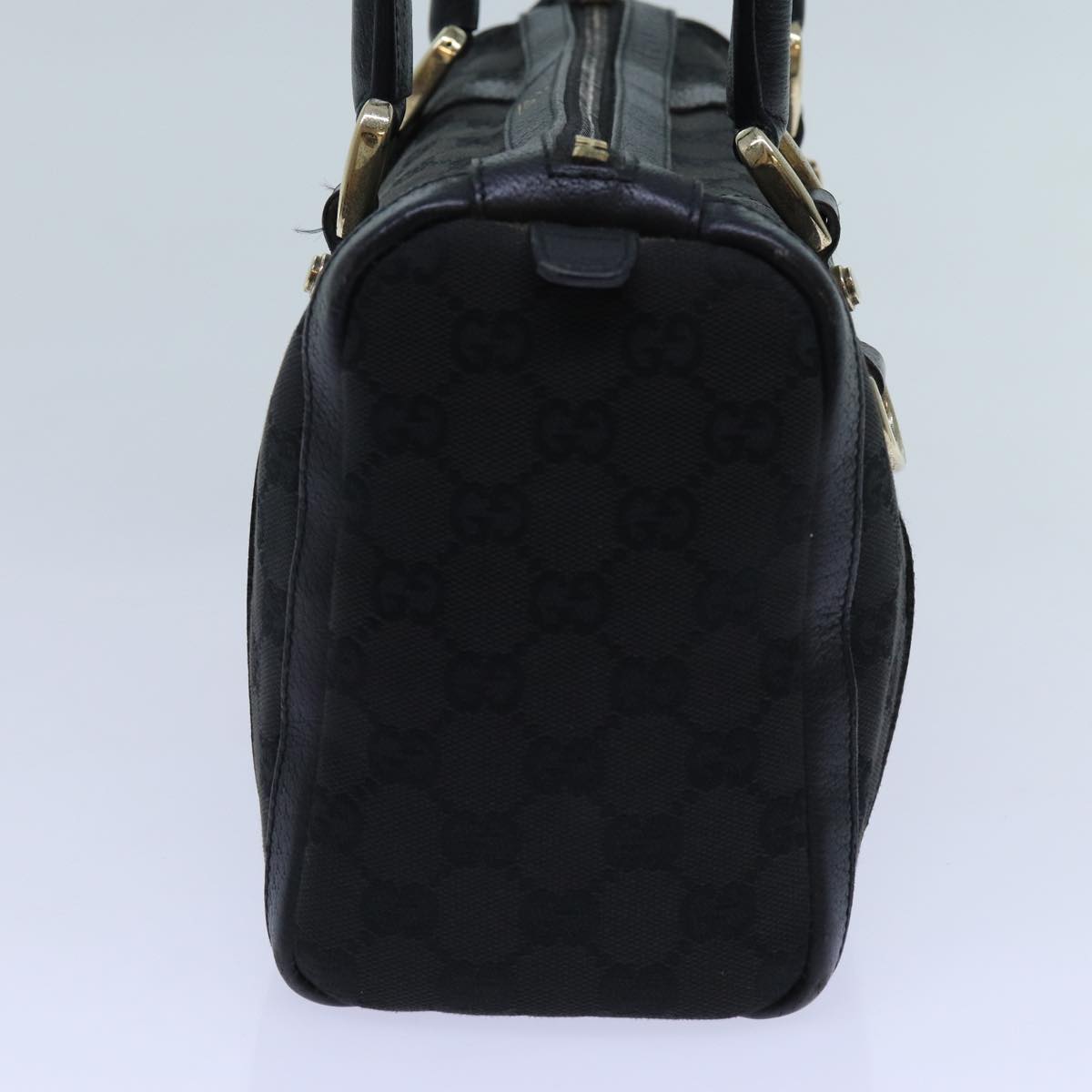 GUCCI GG Canvas Shoulder Bag Black 72519