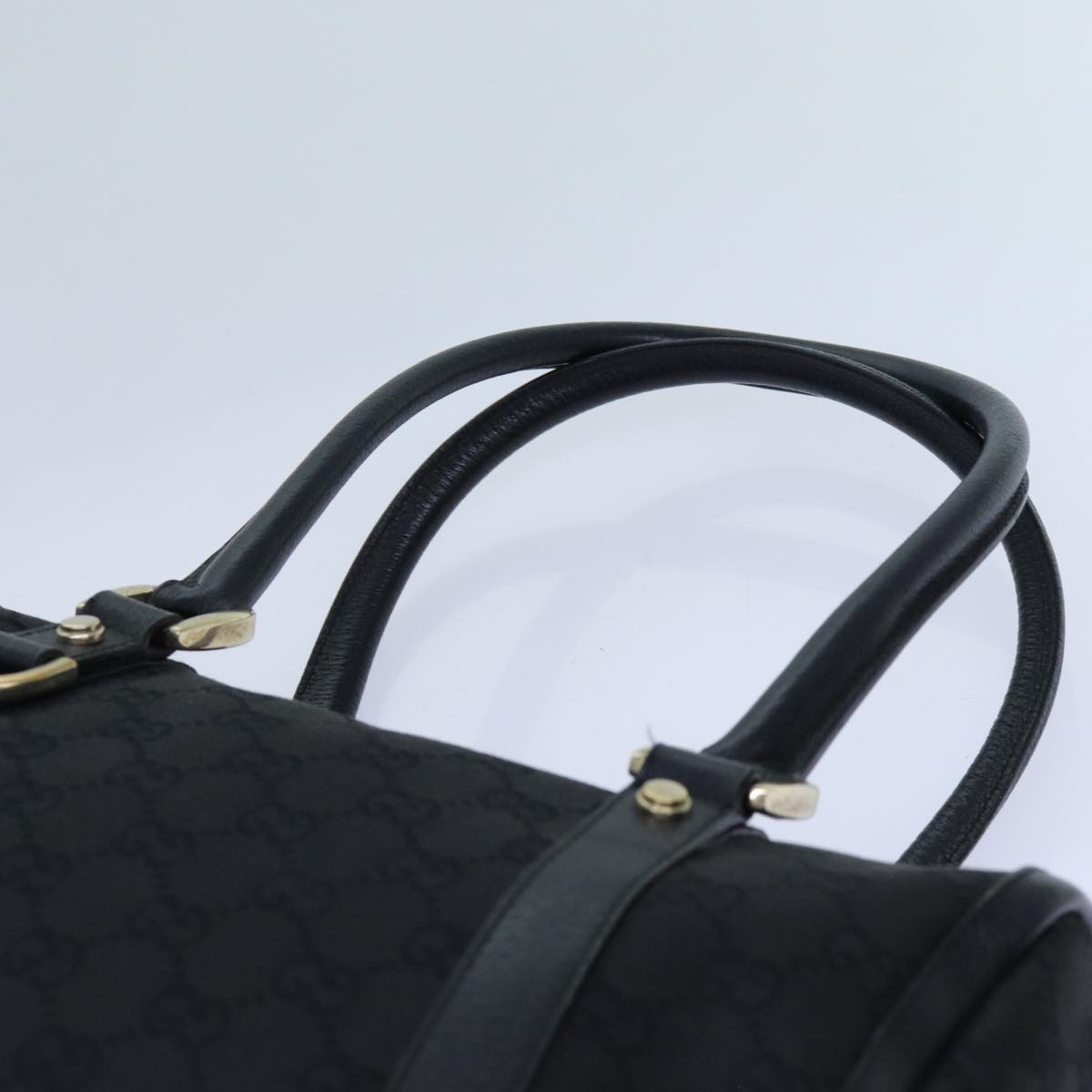 GUCCI GG Canvas Shoulder Bag Black 72519
