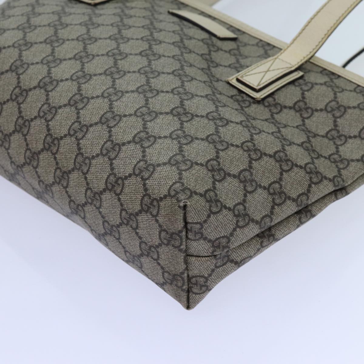 GUCCI GG Canvas Tote Bag Coated Canvas Beige 72524