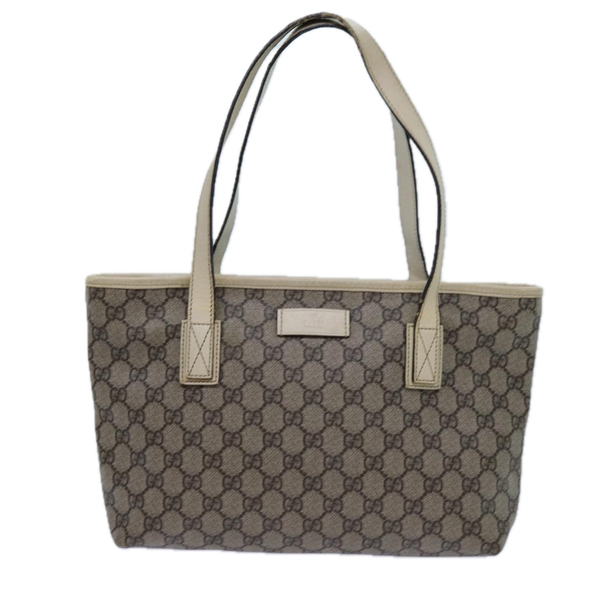 GUCCI GG Canvas Tote Bag Coated Canvas Beige 72524