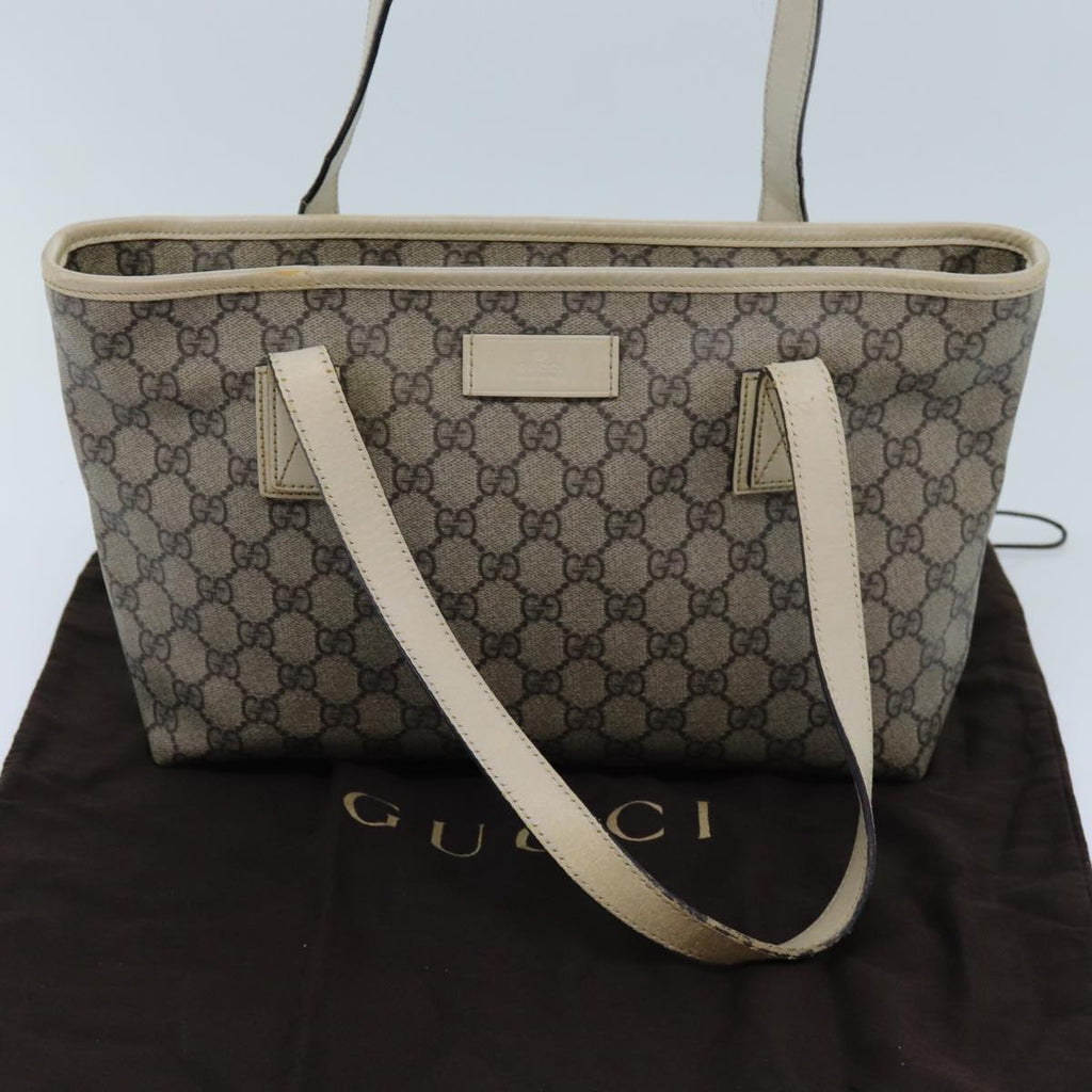 GUCCI GG Canvas Tote Bag Coated Canvas Beige 72524