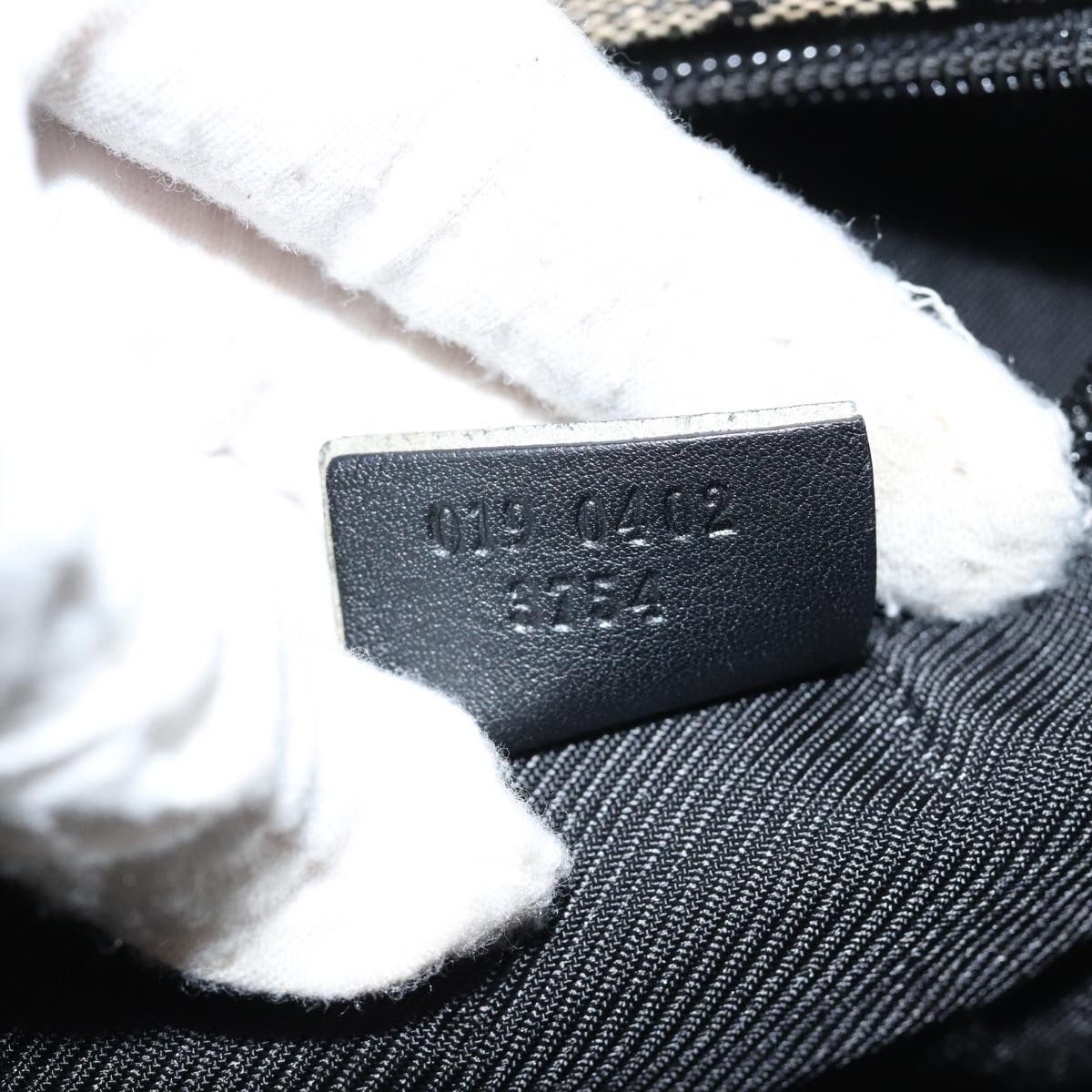 GUCCI GG Canvas Tote Bag Beige Black 72574