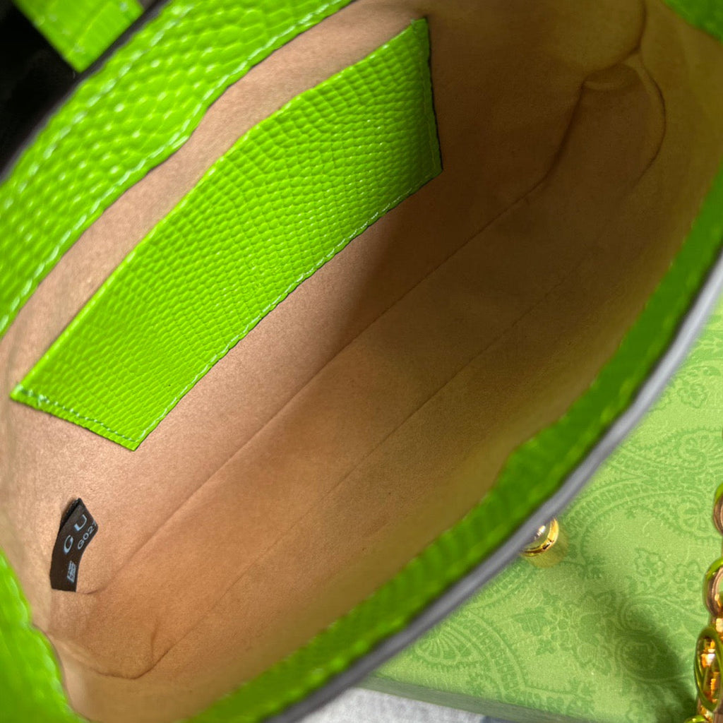 gg Jackie 1961 Lizard Mini Bag Yellow For Women, Women’s Bags 7.5in/19cm gg ‎