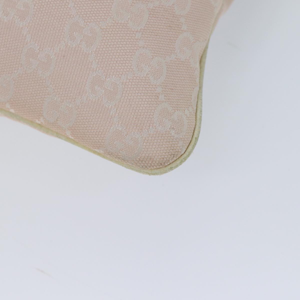 GUCCI GG Canvas Sherry Line Shoulder Bag Pink Khaki 144388 72593