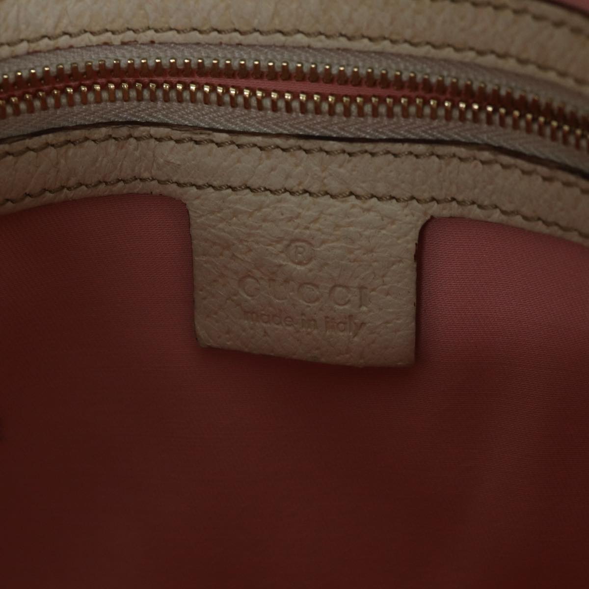 GUCCI GG Canvas Sherry Line Shoulder Bag Pink Khaki 144388 72593