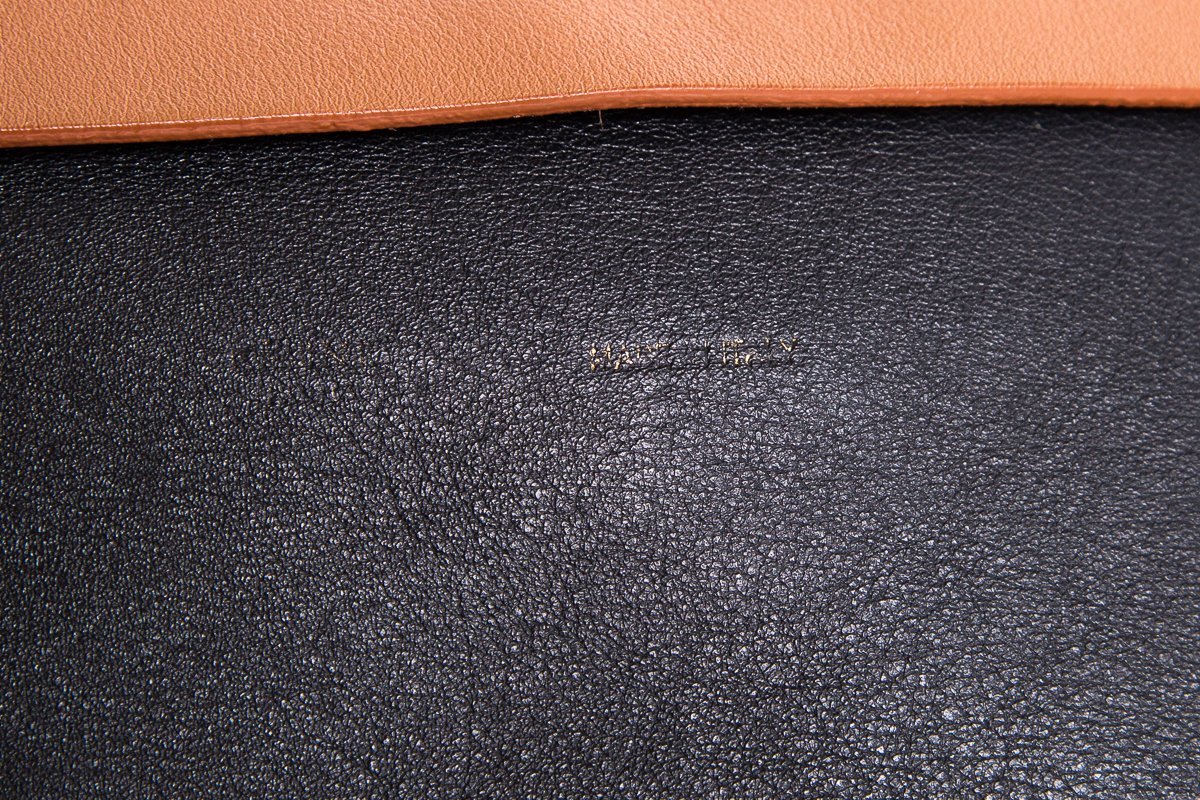 CÃƒÆ’Ã‚Â©line Ivory, Brown & Black Leather All Soft Tote