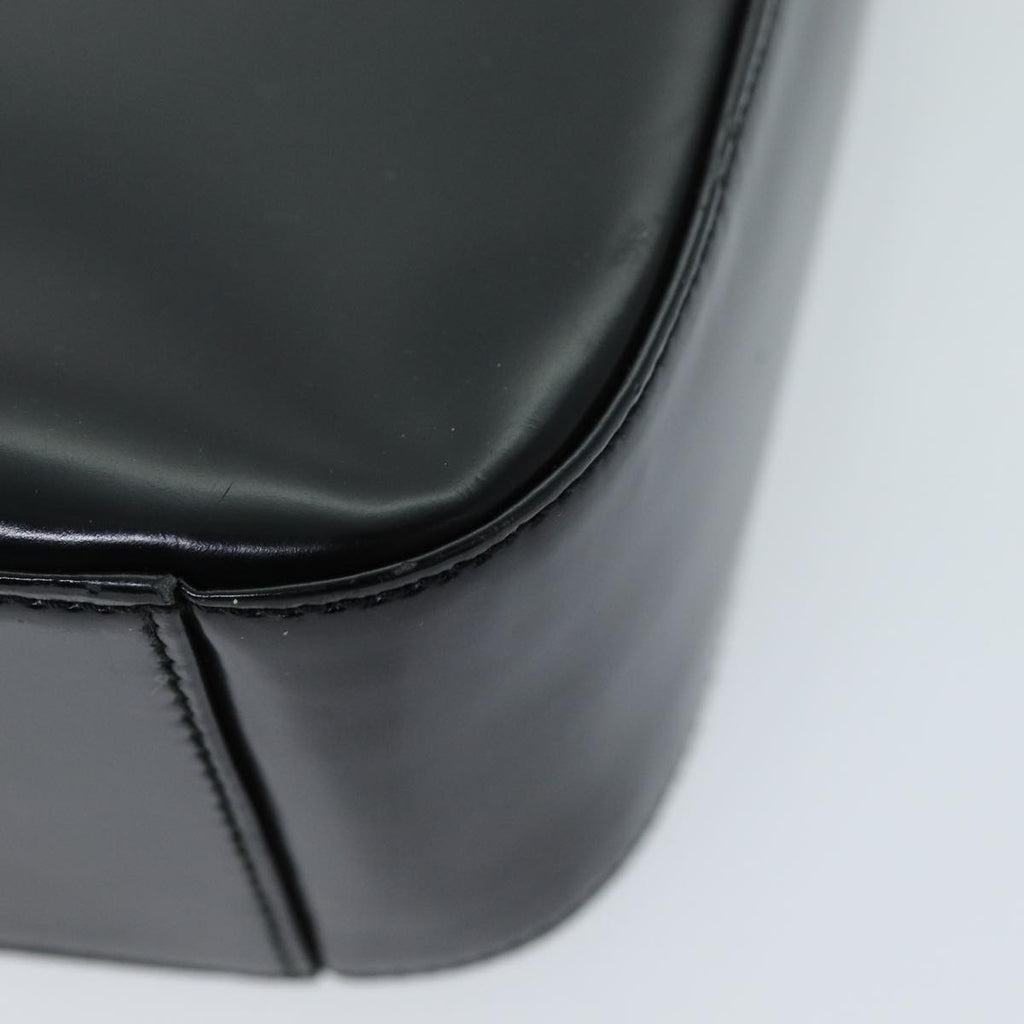 GUCCI Interlocking Shoulder Bag Enamel Black 000 0506 72605