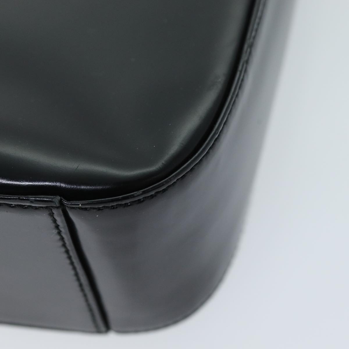 GUCCI Interlocking Shoulder Bag Enamel Black 000 0506 72605
