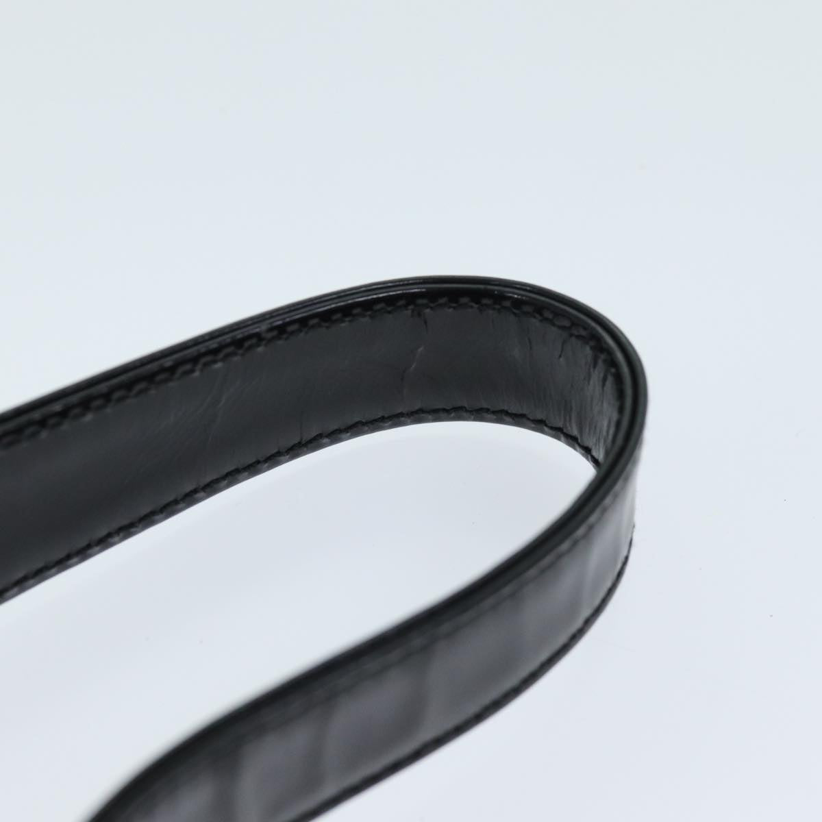 GUCCI Interlocking Shoulder Bag Enamel Black 000 0506 72605