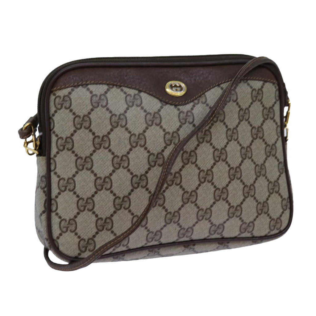 GUCCI GG Supreme Shoulder Bag PVC Beige 97 02 068 72620