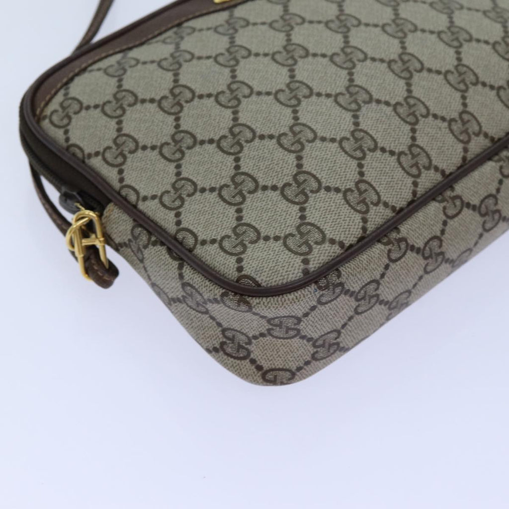 GUCCI GG Supreme Shoulder Bag PVC Beige 97 02 068 72620