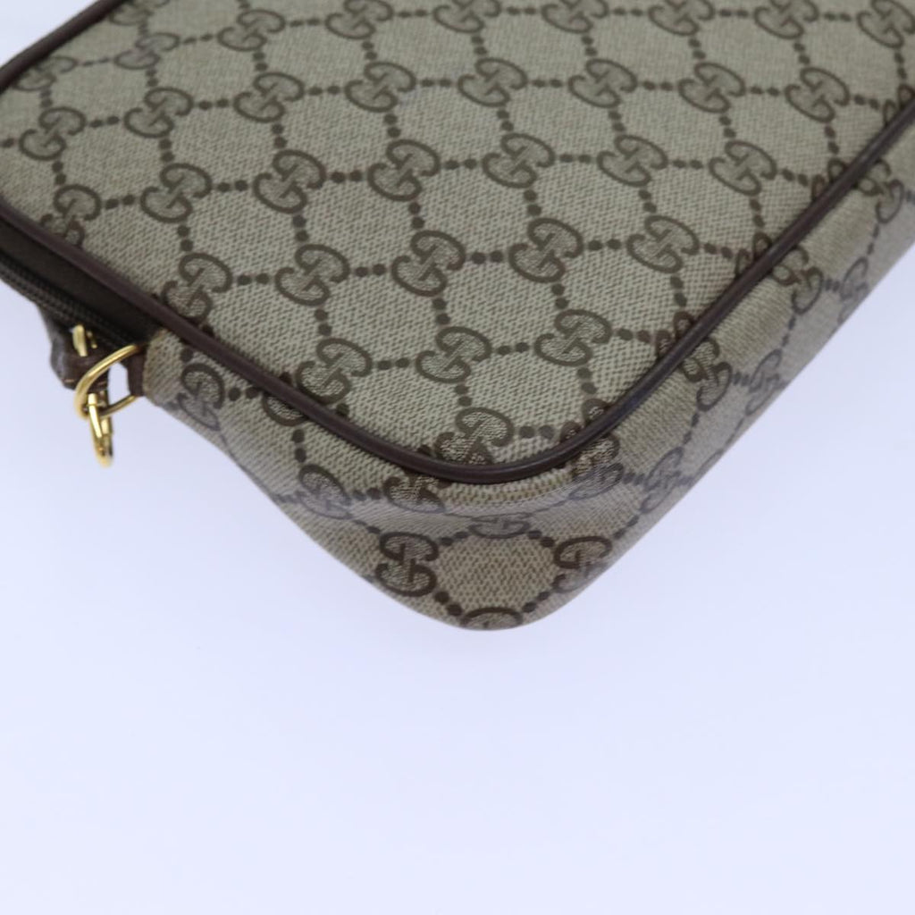 GUCCI GG Supreme Shoulder Bag PVC Beige 97 02 068 72620