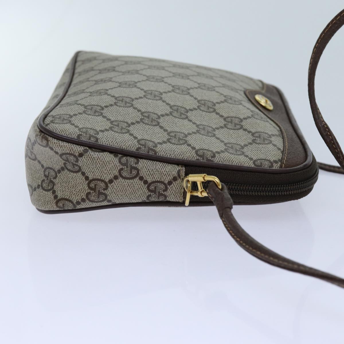 GUCCI GG Supreme Shoulder Bag PVC Beige 97 02 068 72620