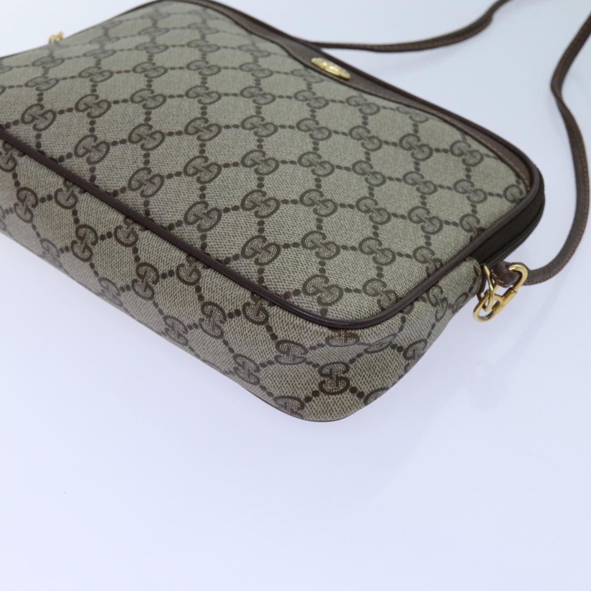 GUCCI GG Supreme Shoulder Bag PVC Beige 97 02 068 72620