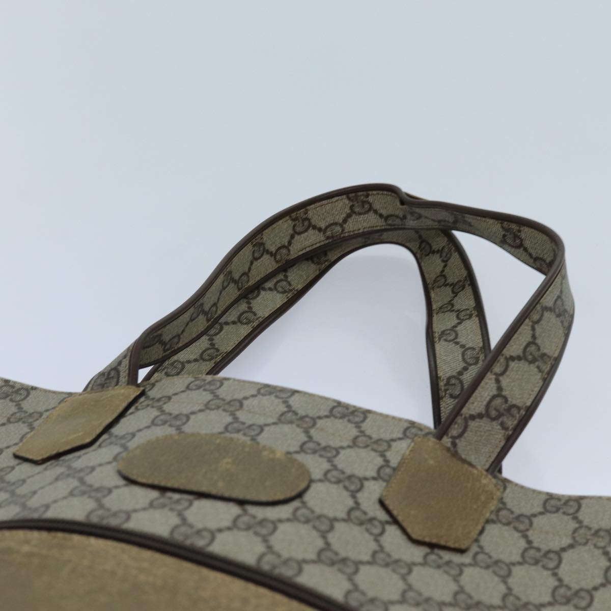 GUCCI GG Canvas Tote Bag PVC Beige 72633