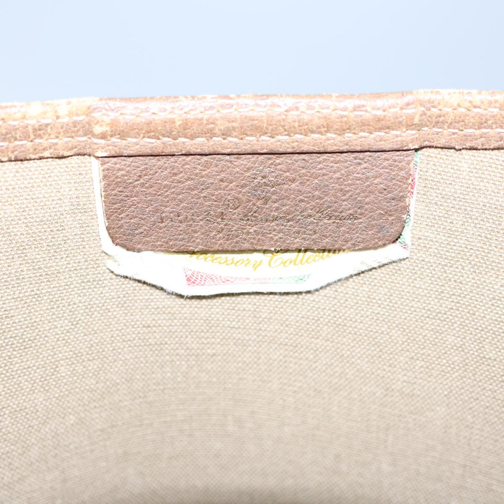 GUCCI GG Supreme Web Sherry Line Tote Bag PVC Beige Red 39 02 003 72637