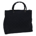 GUCCI Bamboo GG Canvas Hand Bag Nylon Black 002 1015 72641