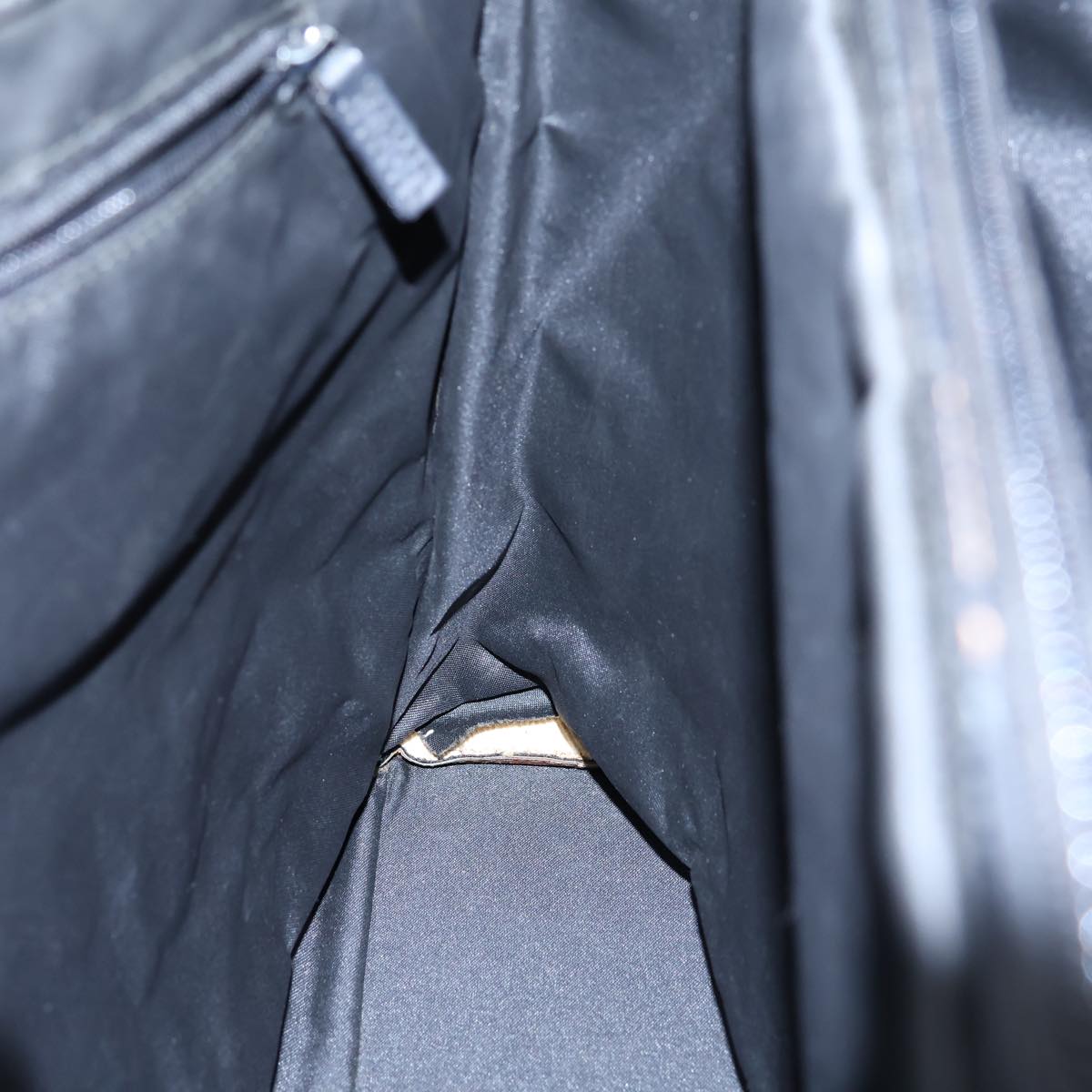 GUCCI Bamboo GG Canvas Hand Bag Nylon Black 002 1015 72641