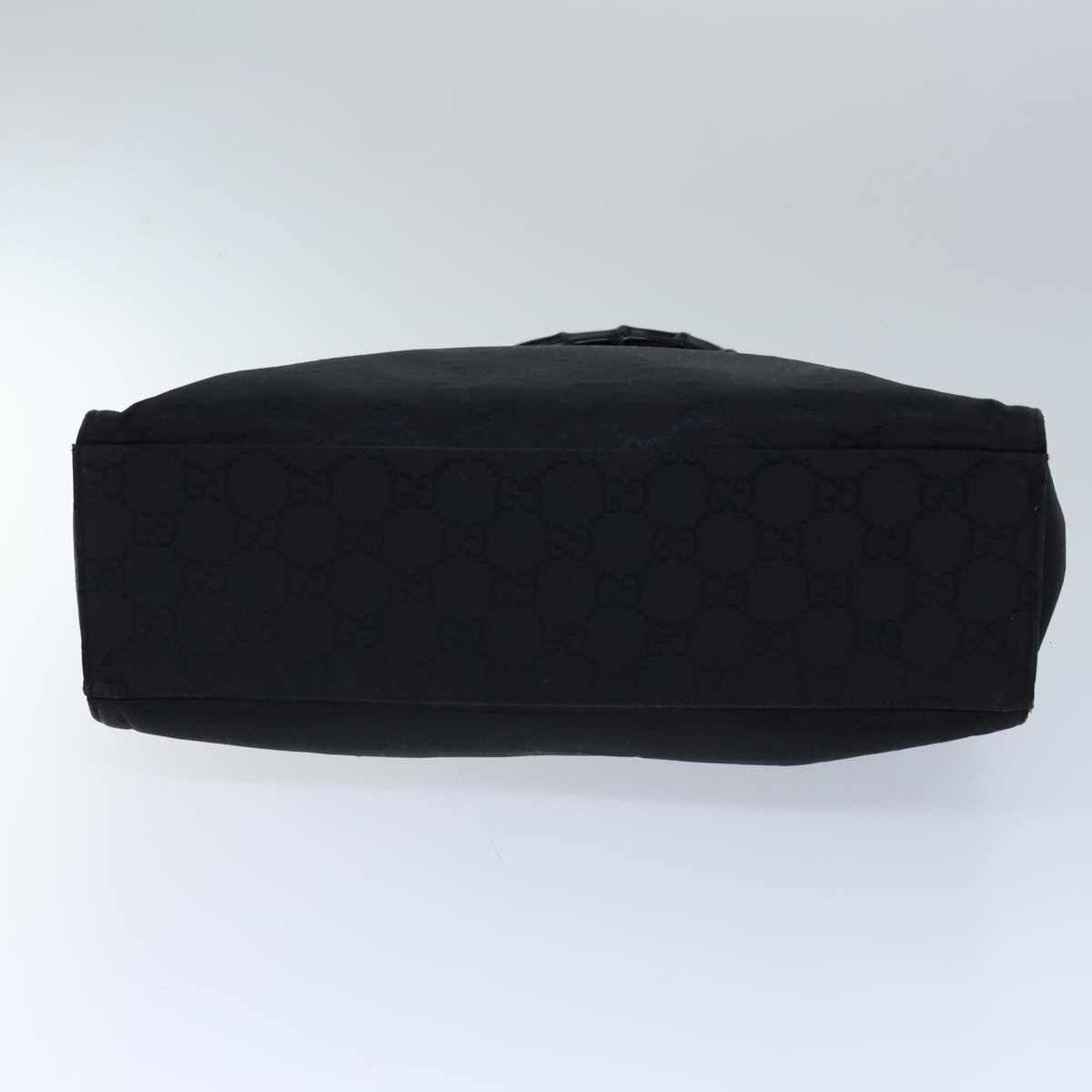 GUCCI Bamboo GG Canvas Hand Bag Nylon Black 002 1015 72641