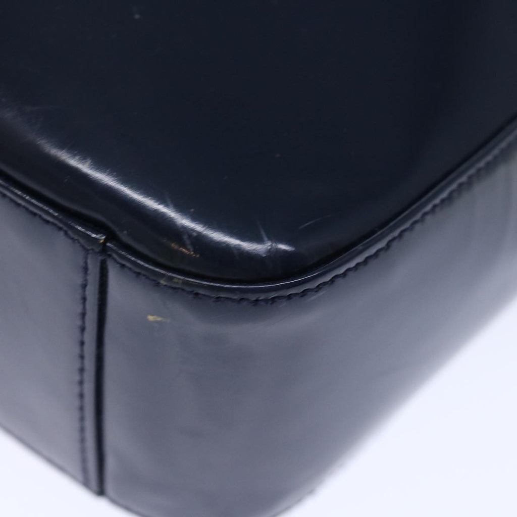 GUCCI Interlocking Shoulder Bag Enamel Navy 72657